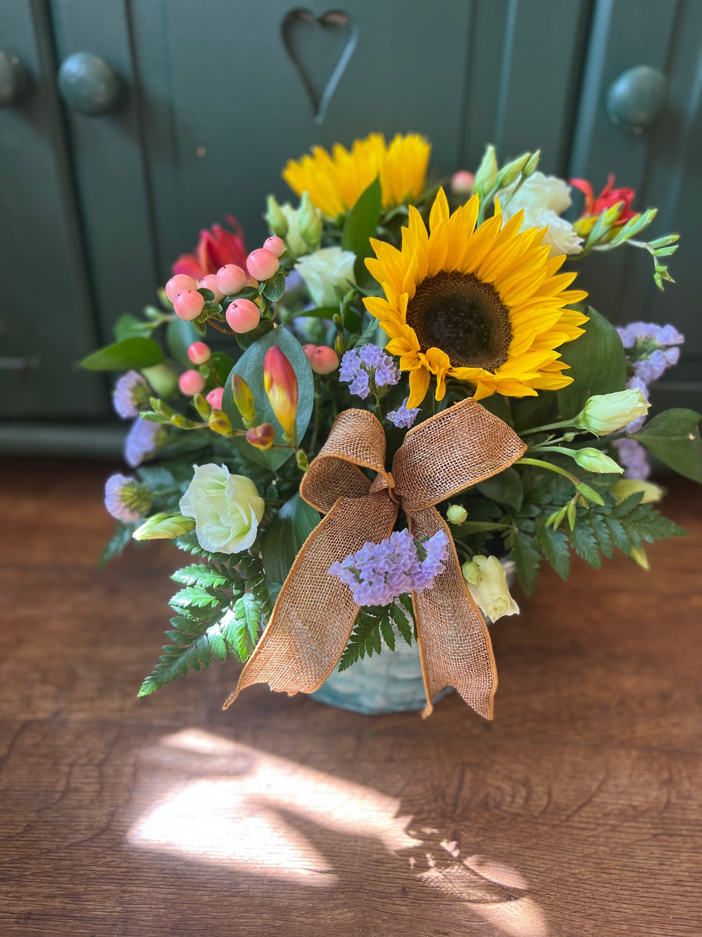 Seasonal basket arrangment